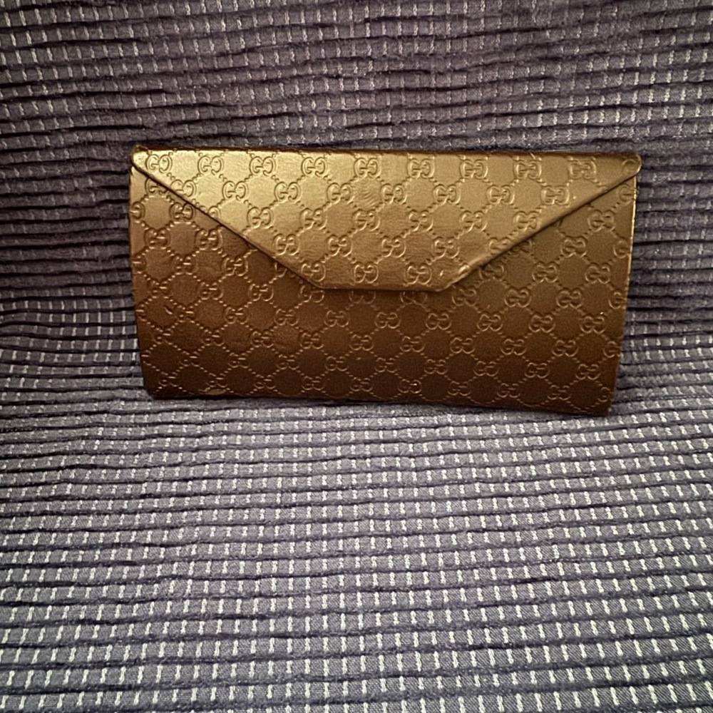 Gucci Eyeglass/sunglasses brown case